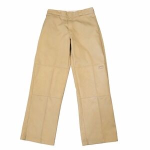 Dickies Loose Fit Work Pants Khaki Tan 32x32 Mens Trousers